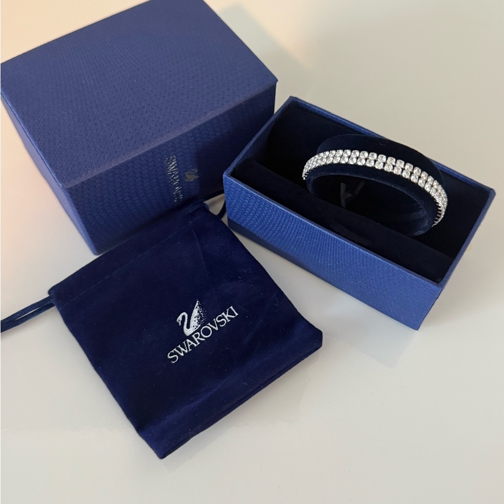 Swarovski Blue and Silver Crystal Bracelet